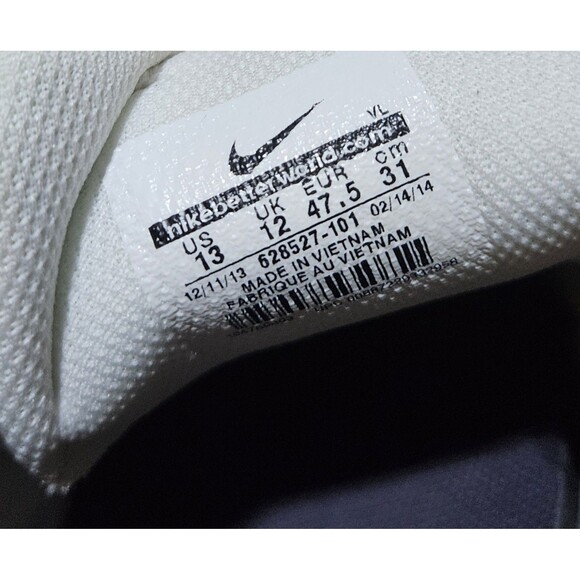 Nike Durasport III 3 Soft Spike Golf Shoes Men’s Size 13 White Black 628527-101 - Picture 10 of 10